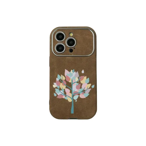KESHIXIONG TPU Material Green Tree Phone Case Compatible With IPhone 15/14 Plus/13/12/11/15 Pro Max/XS/XR/XS Max/8 Plus