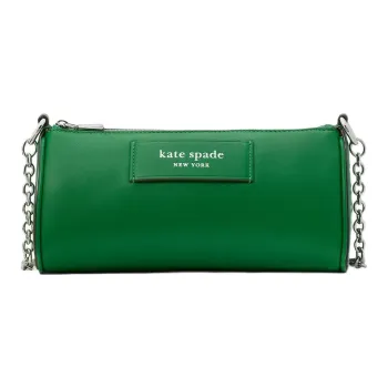 Kate Spade Smooth Leather Baguette Bag Shoulder Bags Women's Green