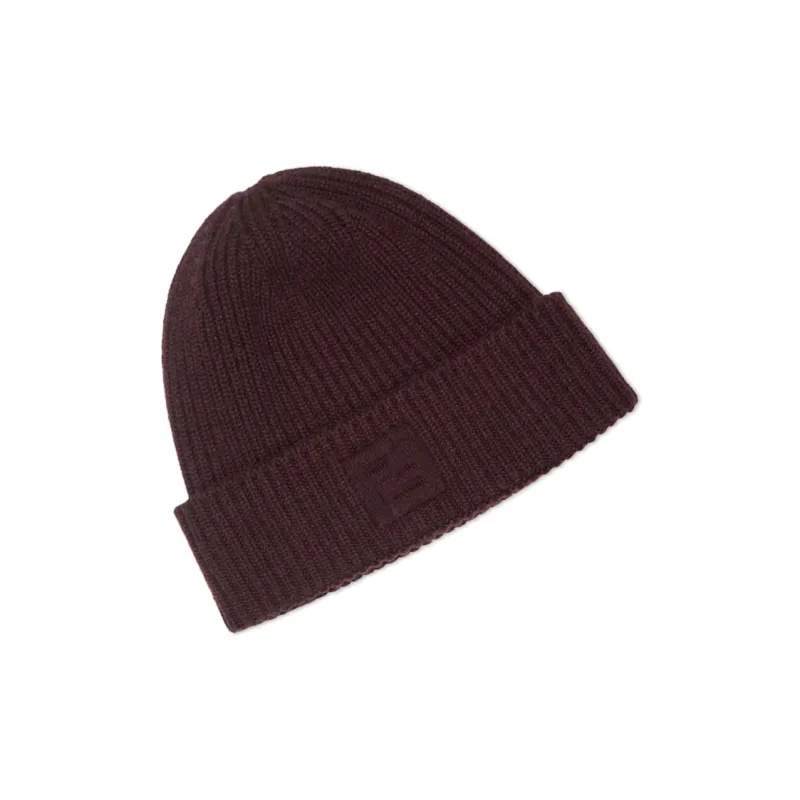 FENDI Logo Detailed Turn-Up Brim Beanie-2