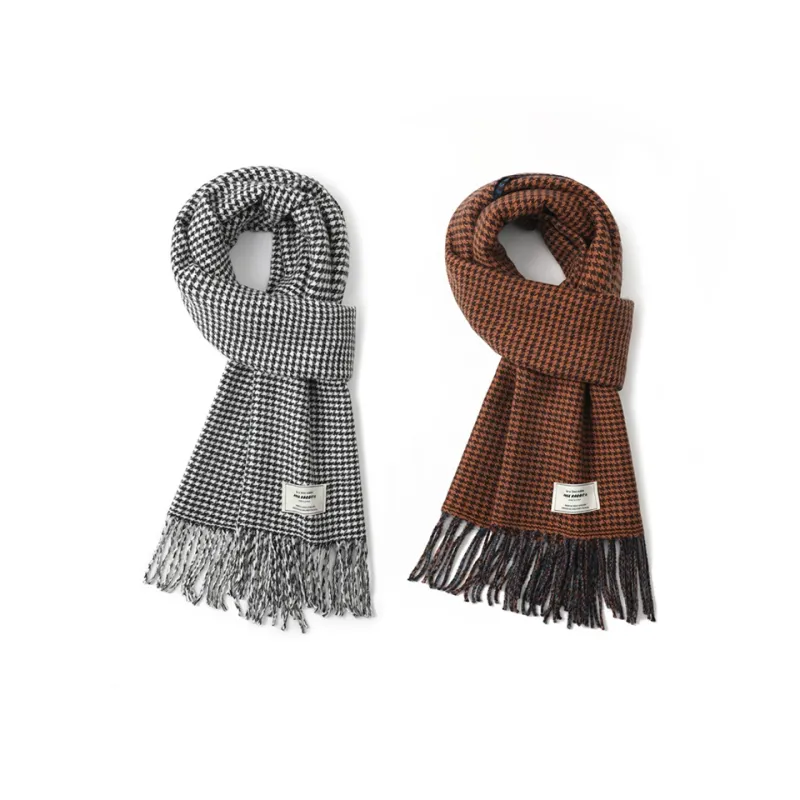 FREE RABBITⅡ British Versatile Warm Shawl Double Sided Fringe Plaid Scarf Unisex-9