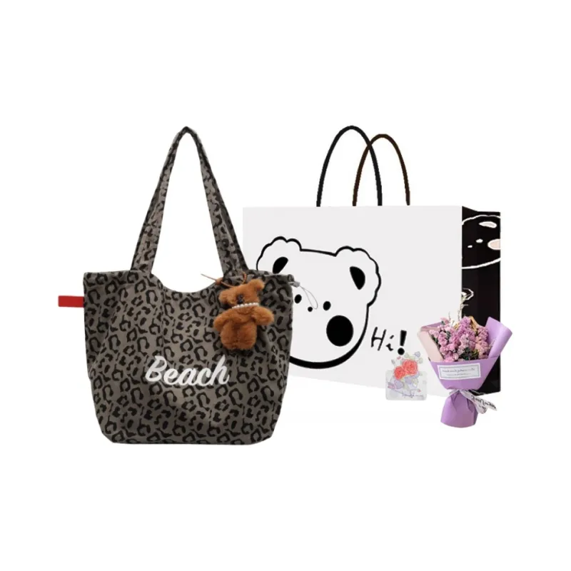NX DOUGHNUT Canvas Canvas Bag For Students Shopping Bag Tote Bag Regular Women's Multicolor-14