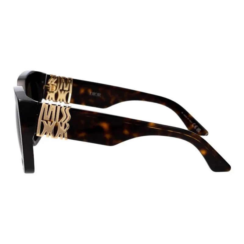 DIOR Subject To Official Website Square Sunglasses Women's Black-1