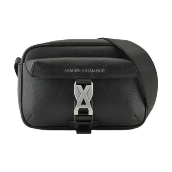 ARMANI EXCHANGEAE Polyurethane Shoulder Bag, Crossbody Bag Men's Black