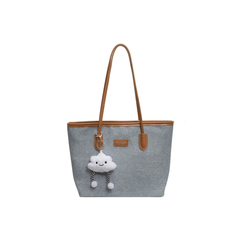 HCXK PU Shoulder Bag Women's Dark Tea/Brown/Silver/Blue & Brown-6