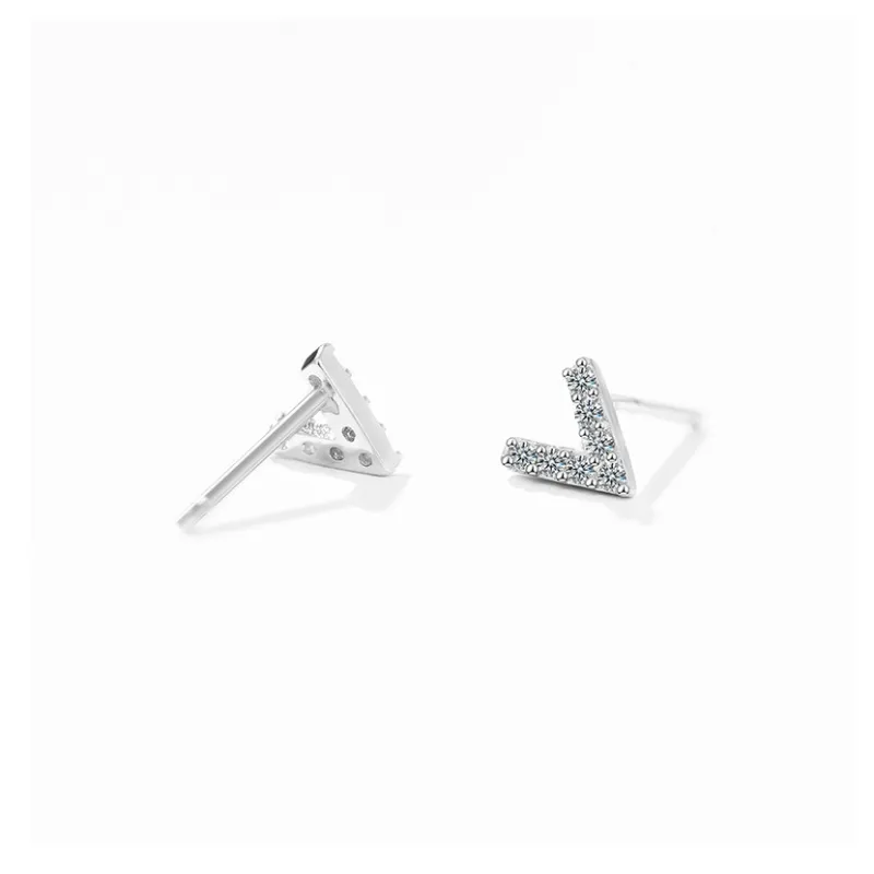 UX V Neck Elegance Minimalist Style Compact And Delicate Versatile In Normcore Style Stud Earrings Women's-4