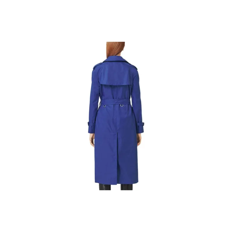 Burberry Trench Coat Women's Blue-3