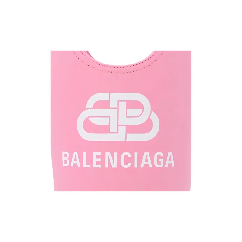 Balenciaga Cotton Bucket Bag, Tote Bag, Shopping Bag, Handbag Women's Pink-3