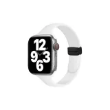 Small Round Pendant Silicone with Foldable Magnetic Clasp, White