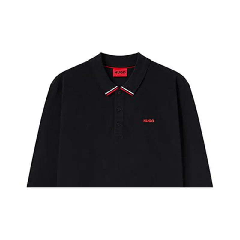 HUGO BOSS Long-Sleeved Polo Shirt-5