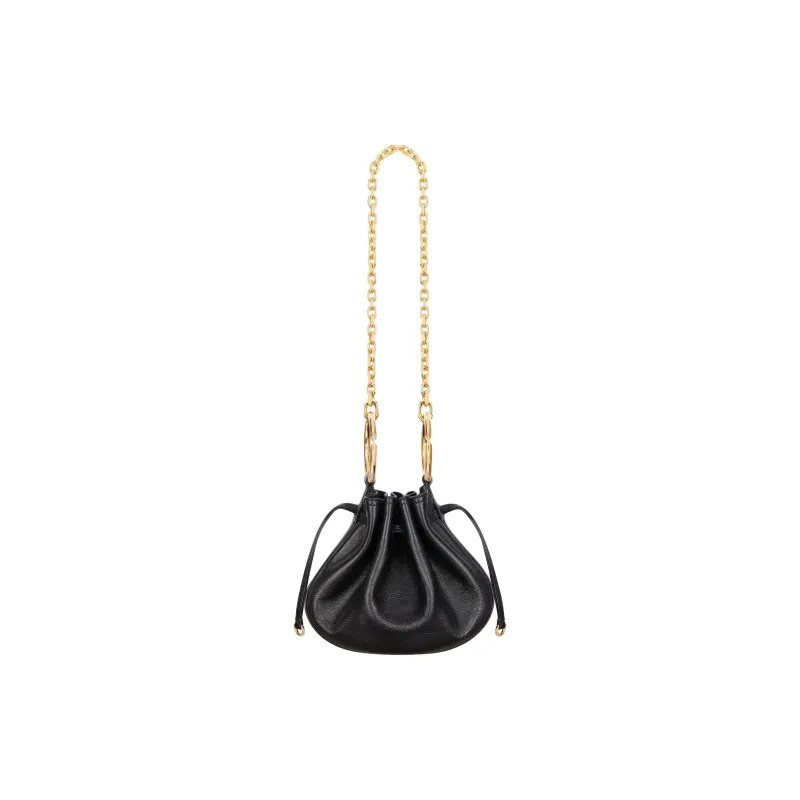 Givenchy Calfskin Pumpkin Bag, One Shoulder Handbag Mini Women's Black-2