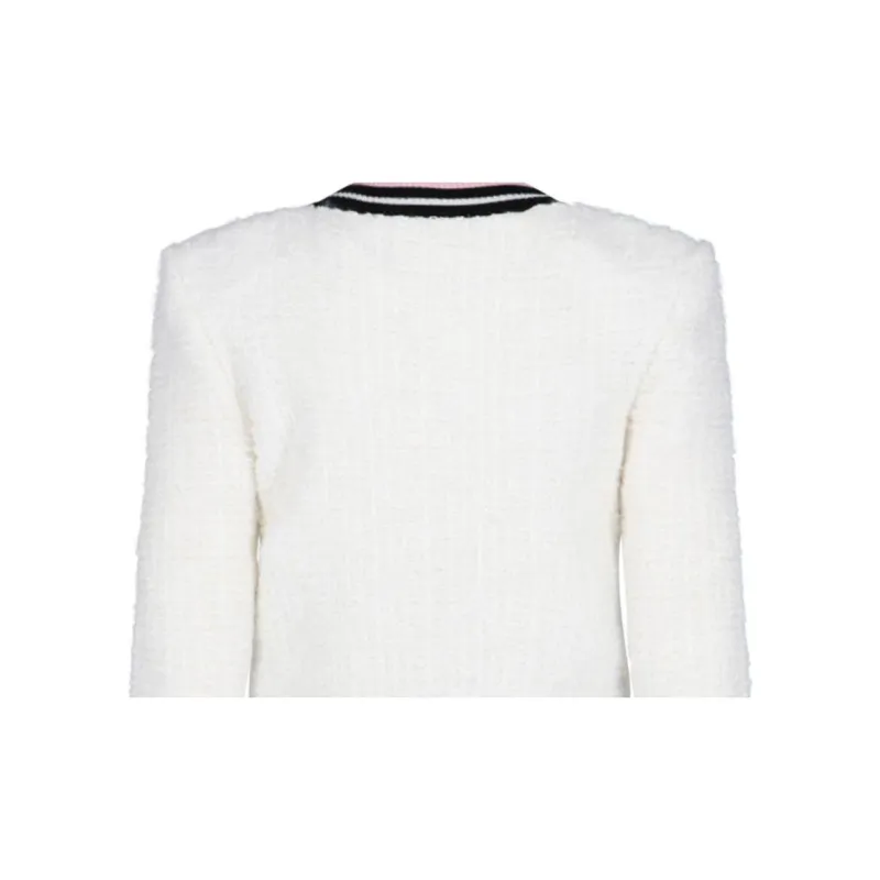 BALMAIN Contrasting Stripe Trim Jacket-7