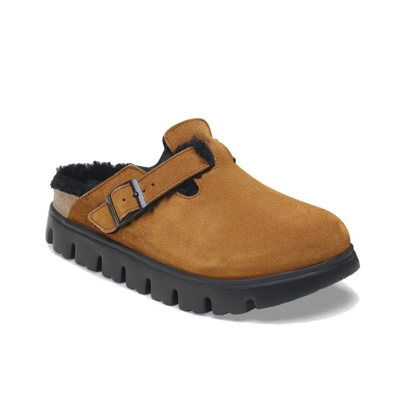 Birkenstock Boston Series Slip Resistant Wrap toe Slippers Women's Brown-2