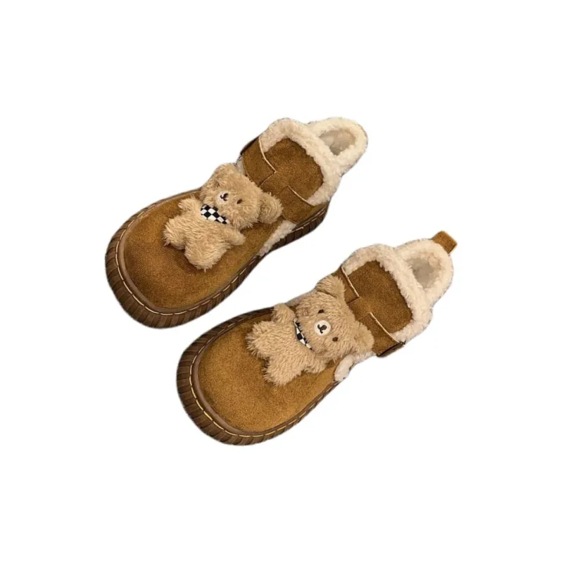 Yamada Hyakuju Women's Home Slippers Ecru Brown-5