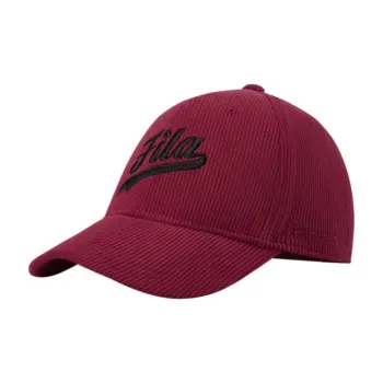 FILA FUSION Cotton Baseball Caps Unisex Rosemary Red