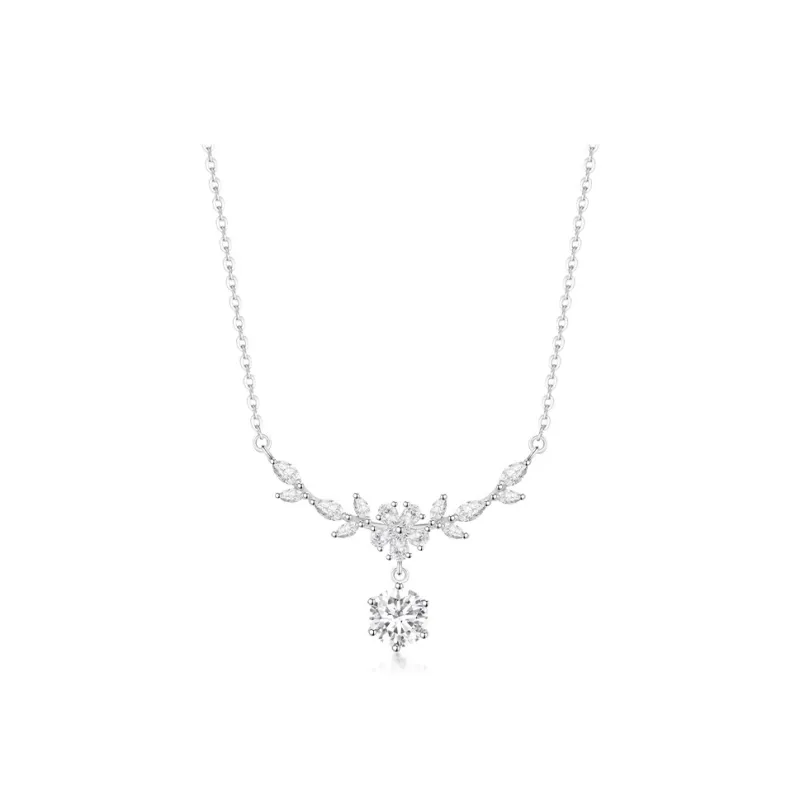 YUOFFICIAL S999 Fine Silver Adjustable Niche Minimalist Style Luxury Premium Love Confession Design Necklaces Women's-0