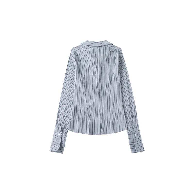 Heartboon Shirt Women's Blue Stripes-1