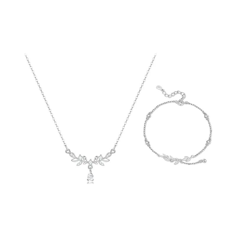 WANLIACC Alloy Wheat Pendant Necklace Women's-6