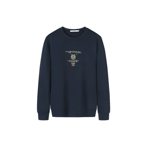 Dance With Wolves Sweatshirt Men's Dark Blue