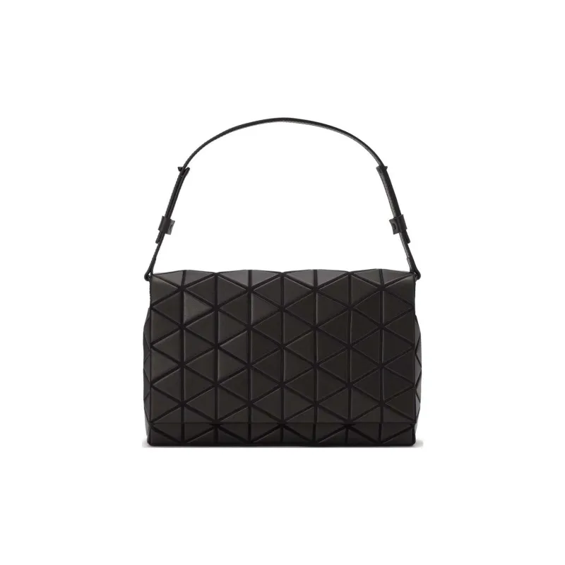 ISSEY MIYAKE Artificial Leather Shoulder Bag, Crossbody Bag, Handbag Women's Black-0