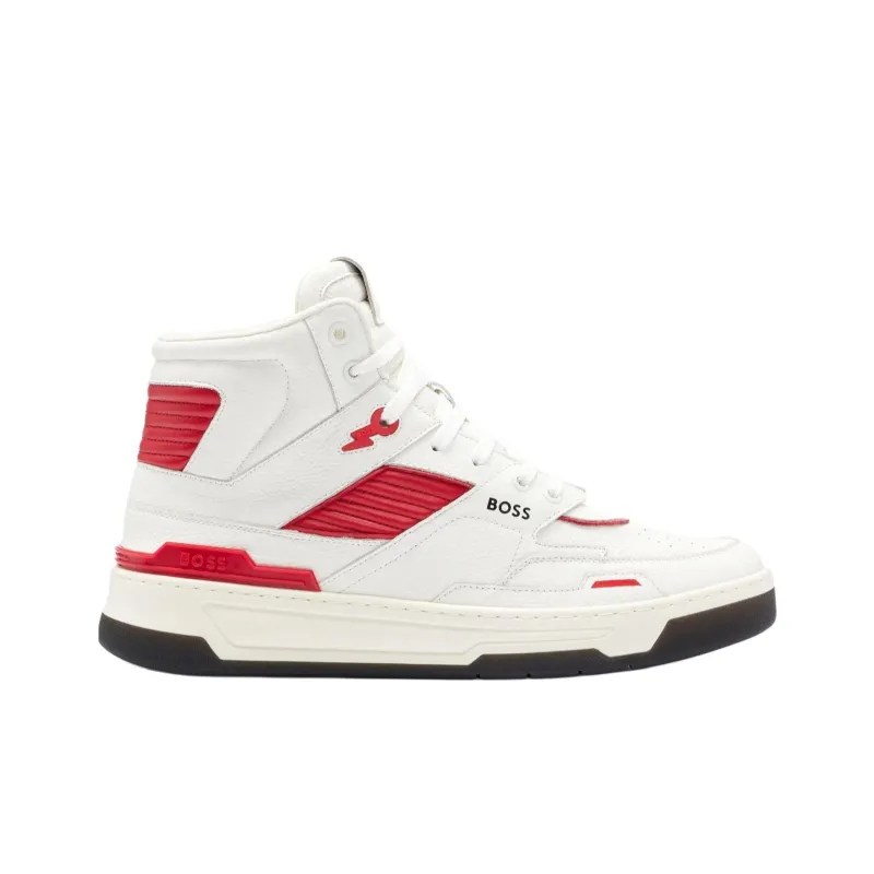 BOSS Quilted-panel High-top Sneakers-1