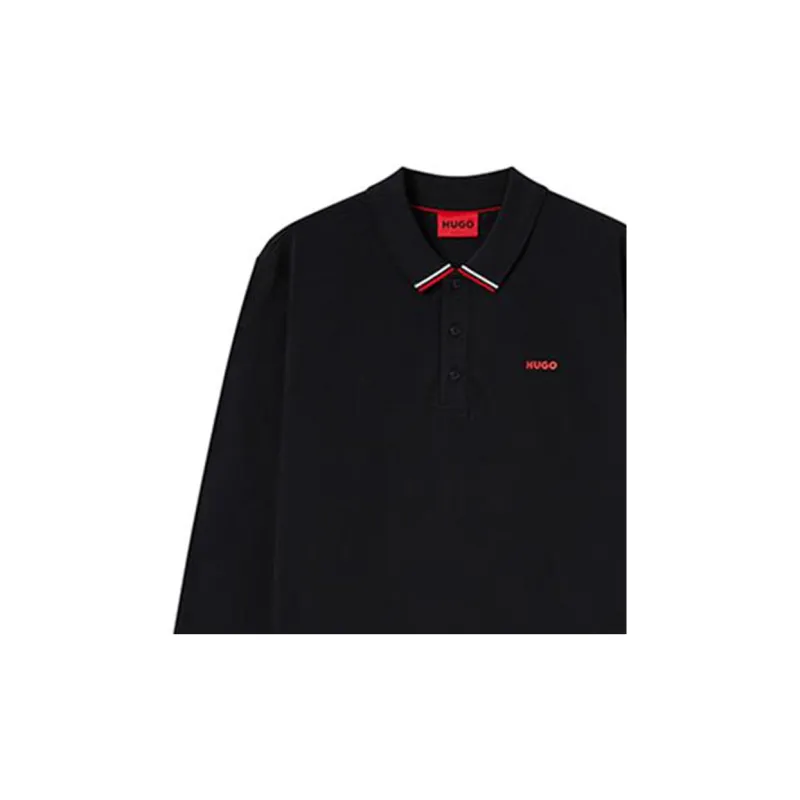 HUGO BOSS Long-Sleeved Polo Shirt-6