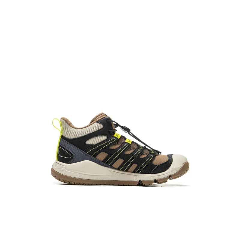 LINING YOUNG Outdoor Slip Resistant Cushioning Rebound High Top Kids Lifestyle Shoes Caramel Brown Kids'-1