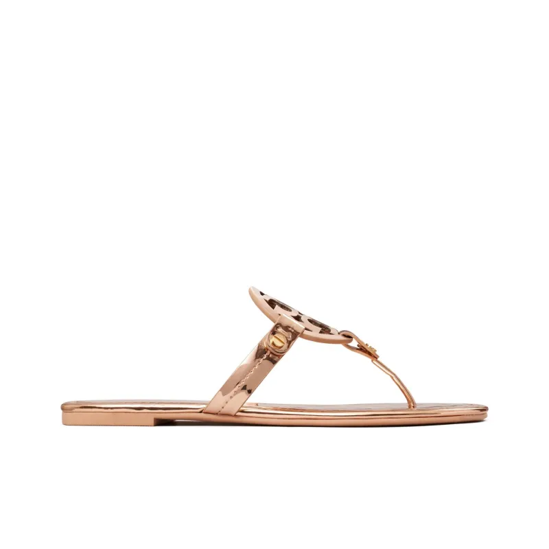 TORY BURCH Miller Metallic-leather Sandals-1