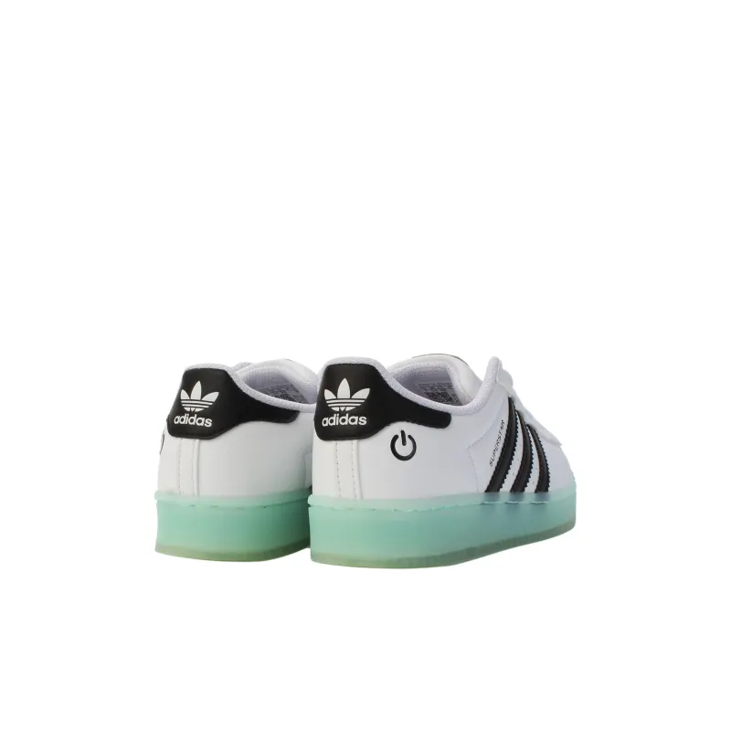 Adidas Originals SUPERSTAR Anti Kick And Abrasion Resistant Low Top Kids' Skateboarding Shoes White Kids'-3