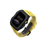 Classic Black Frame+Yellow Strap with Black Butterfly Clasp
