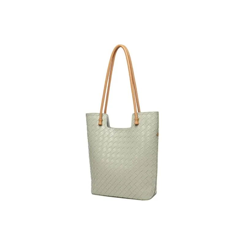 GELANNI Cow Leather Shoulder Bag Regular Women's Inkstone Black/Drapery Light Beige/Forest Mist Gray-1