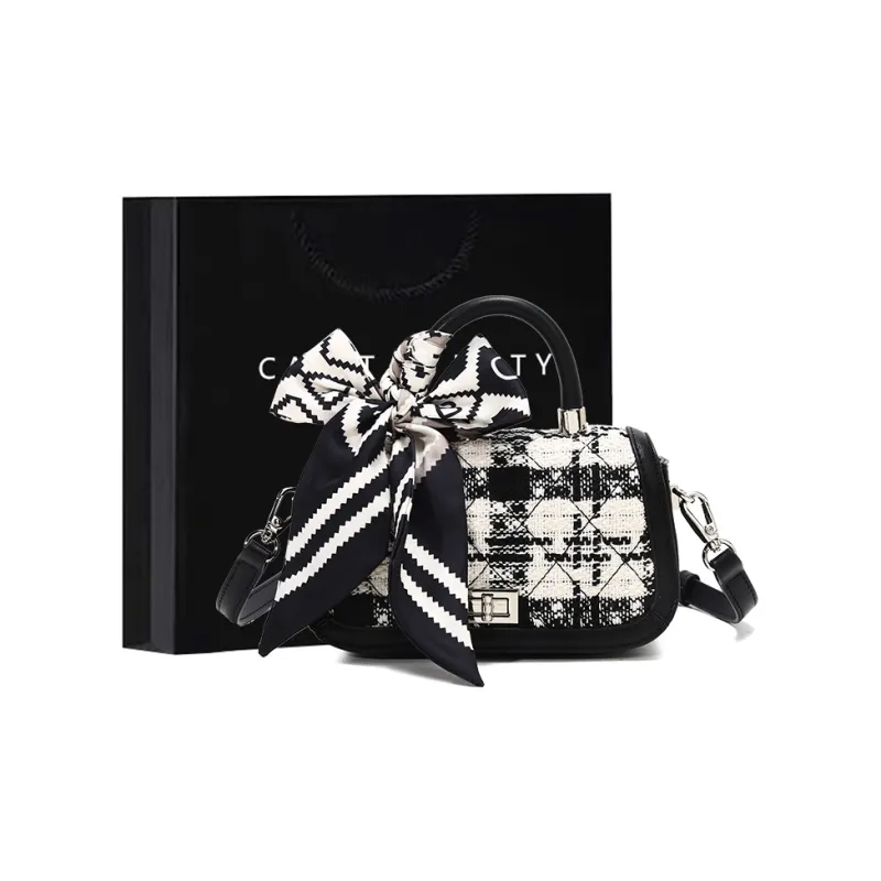 Carit&Koty Polyurethane Synthetic Leather Crossbody Handbags Small Size Women's Black-0