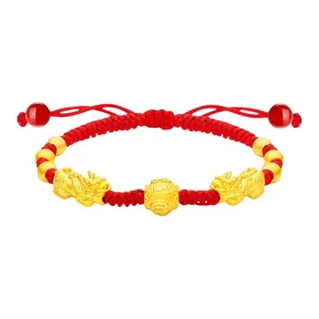 Royal Dragon Mirror Gold Bracelet Unisex