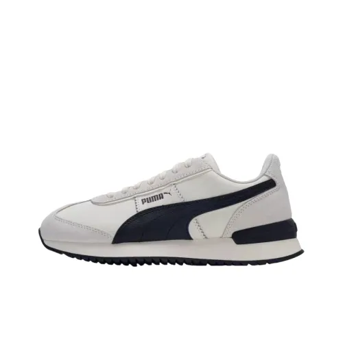 PUMA R78 Retro Cushioning Lightweight Low Top Casual Shoes Unisex White Black