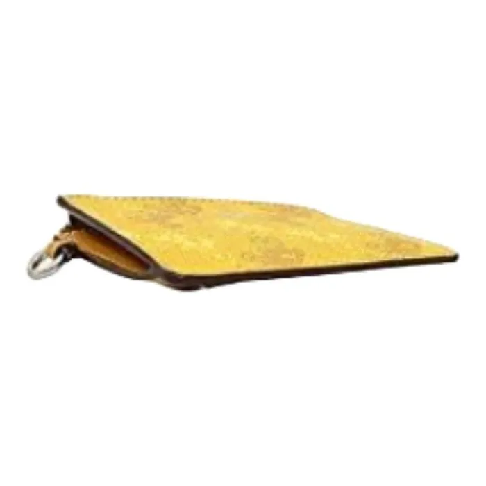 COACH Lanyard PVC Card Holder Women's Yellow-3