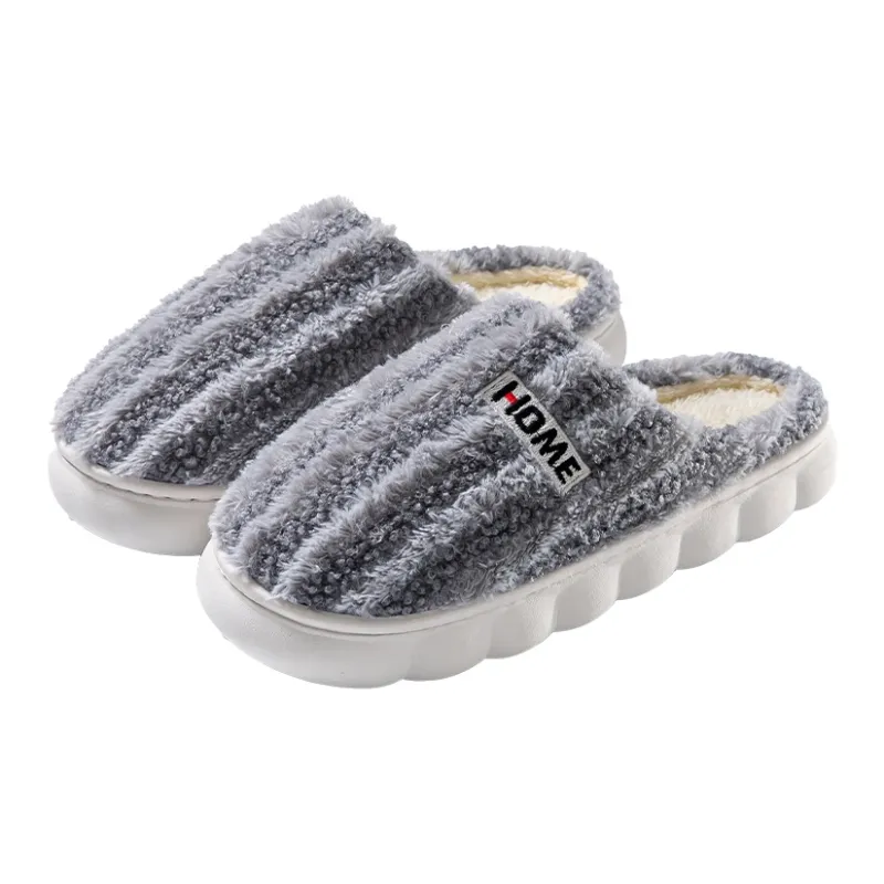 Foot Recreation Winter Minimalist Style Suede Home Warm Small Starry Sky Embroidered Cotton Slippers Unisex-16
