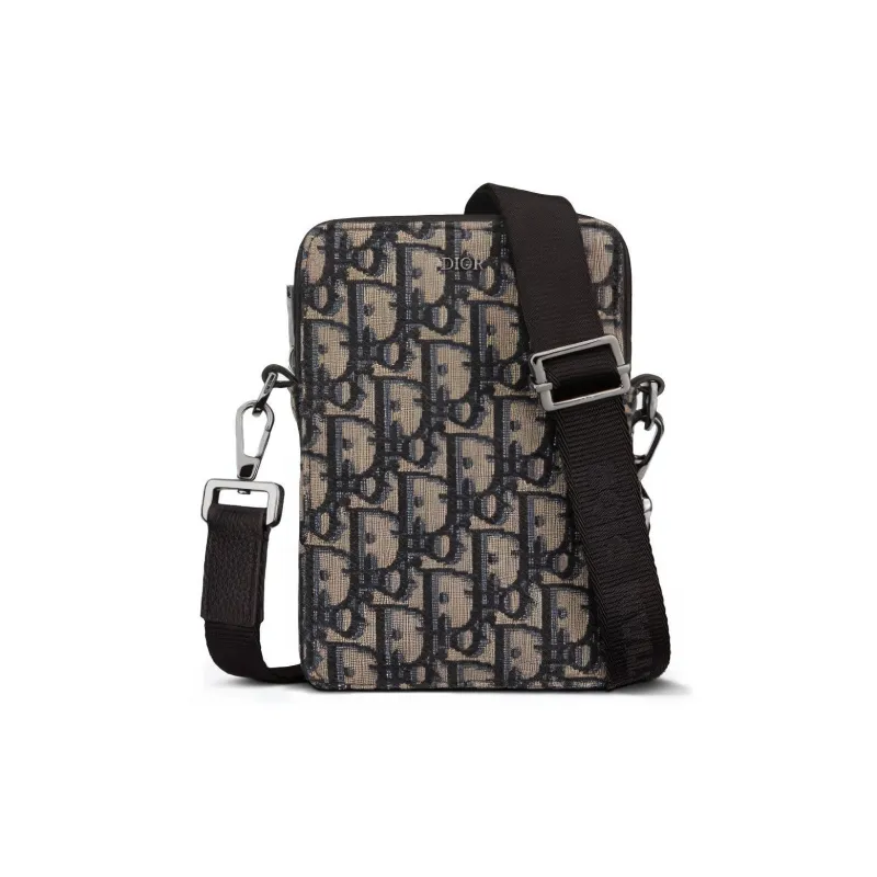 DIOR Canvas Jacquard Canvas Bag, Messenger Bag, Crossbody Bag, Shoulder Bag Men's-0