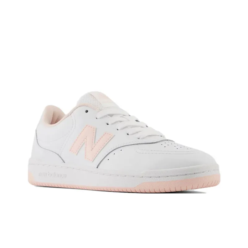 New Balance NB 80 Anti Slip Wear Resistant Low Top Skateboard Shoes Women's White Pink-2