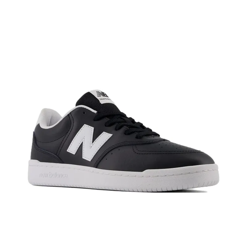 New Balance BB80 Anti Slip Wear Resistant Low Top Skateboard Shoes Unisex Black White-2