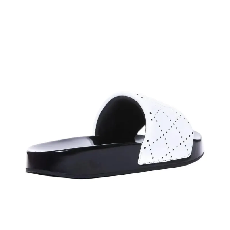 TORY BURCH Rubber Sole Abrasion Resistant Slide Slippers Women's White-3