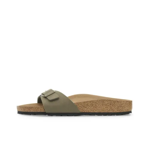 Birkenstock Madrid Series Slip-Resistant Slide Slippers Women's Pine Green Regular