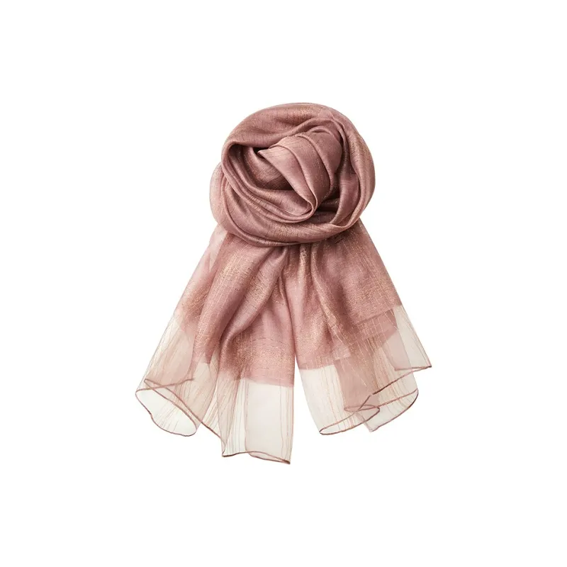 DAISY BEAUTY Polyester Silk Scarves Women's-15