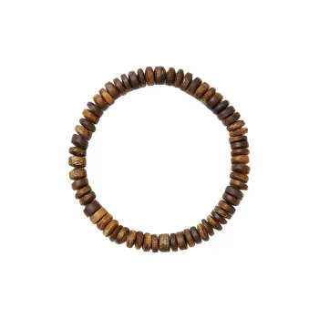 A Bead Song Green Kyara Agarwood Slices Slice Bead Unisex