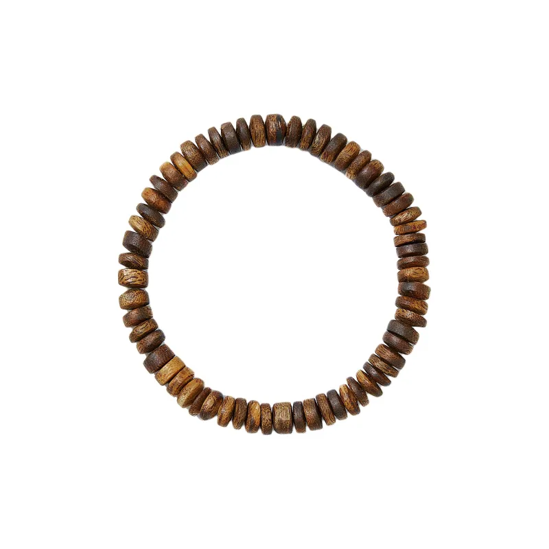 A Bead Song Green Kyara Agarwood Slices Slice Bead Unisex-0