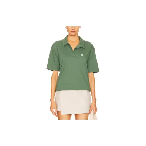 QUIET GOLF Polo Shirts Unisex Green