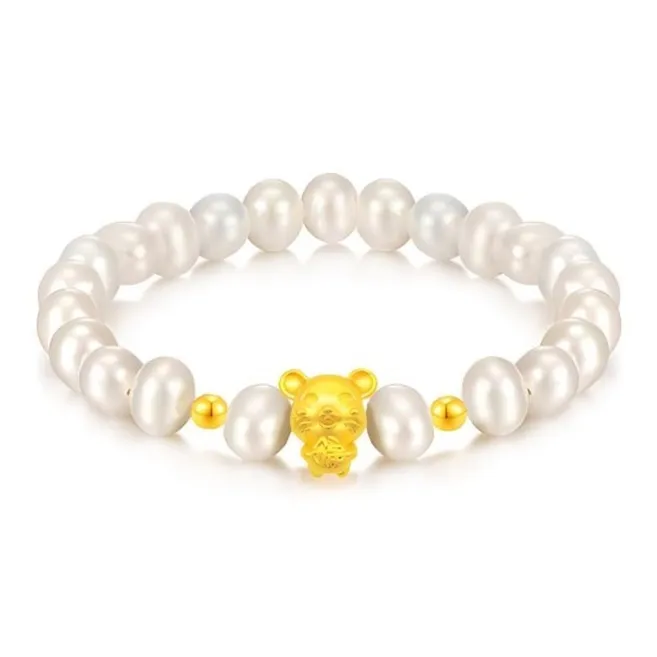 KING TAI SANG Gold Bracelet Women's-0