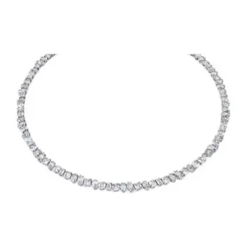 Swarovski 18K White Gold Necklaces Women's White