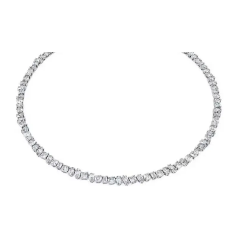 Swarovski 18K White Gold Necklaces Women's White-0