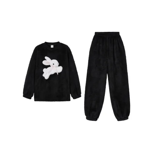 ROSE TREE Pajama Set Women's Black