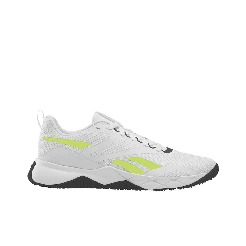 Reebok Durable Lightweight And Breathable Low Top Training Shoes Men's White-3