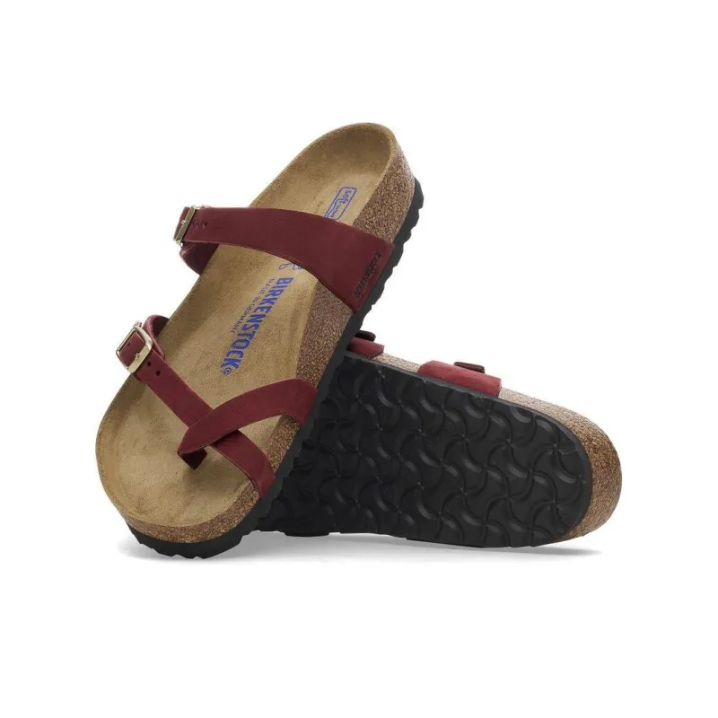 Birkenstock Mayari Series EVA Slip-Resistant Slide Slippers Women's Red Narrow Fit-5